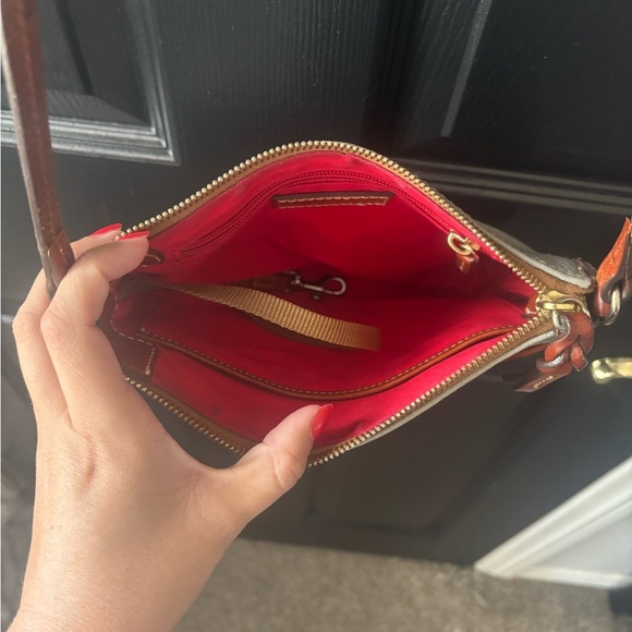 Dooney & Bourke Gray and Brown Crossbody Bag - Picture 8 of 14